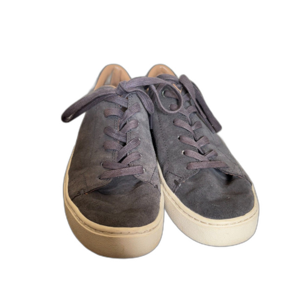 Toms Womens‎ Lenox Suede Lace Up Sneakers Dark Gray Classic Minimalist Size 7.5 - Picture 2 of 6